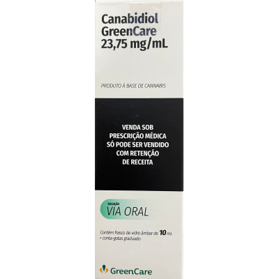 Canabidiol 23,75mg/ml - Solução Oral -10ml - Greencare